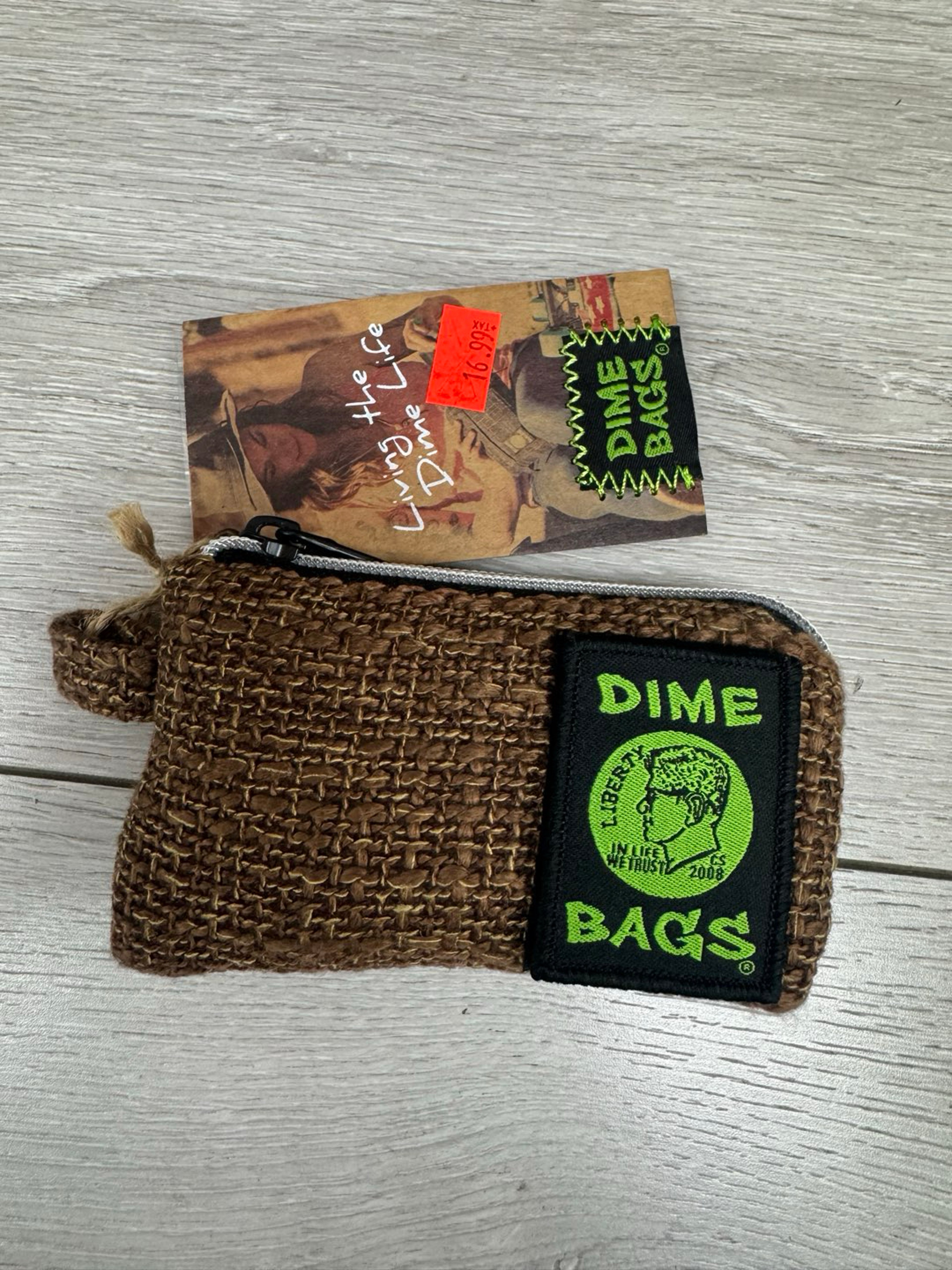 Preview pic of Dime bag all in one padded pouch 5” brown