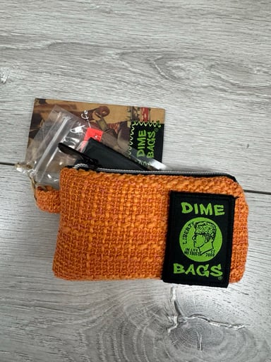 Preview pic of Dime bag all in one padded pouch 5” orange