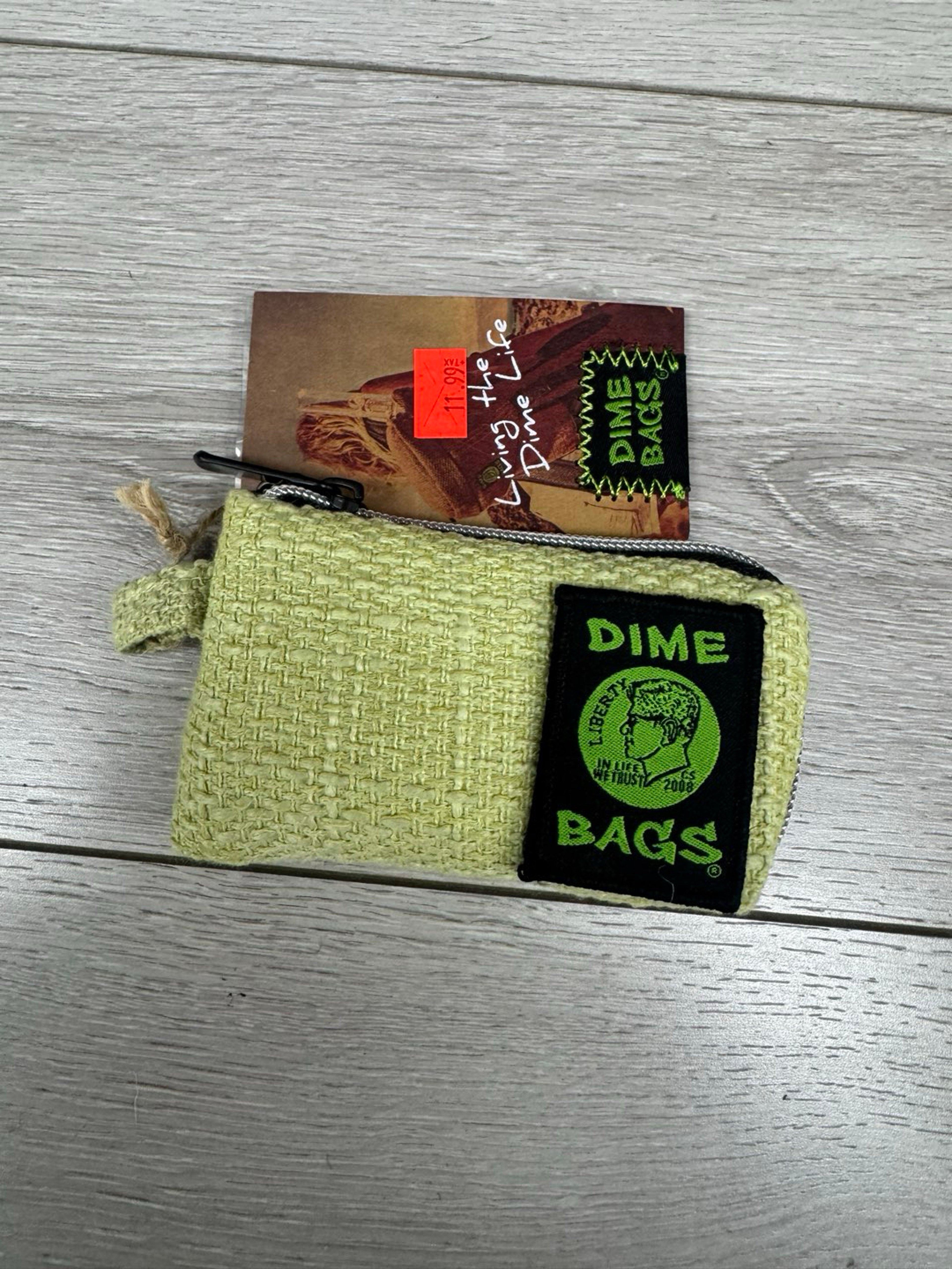Preview pic of Dime bag padded pouch 5” green