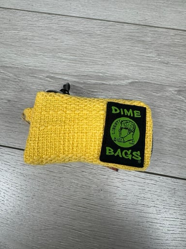 Preview pic of Dime bag padded pouch 5” yellow