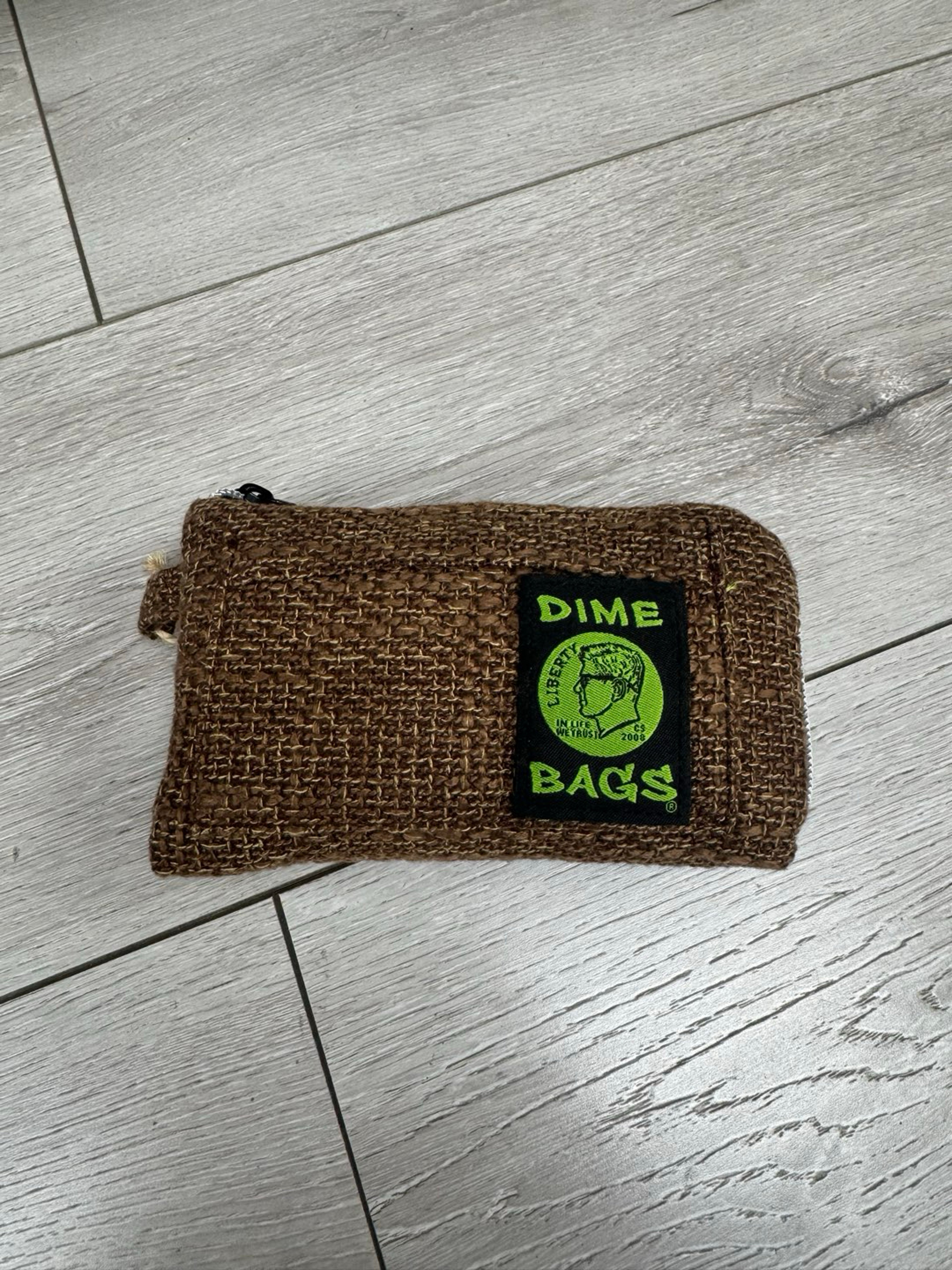 Preview pic of Dime bag padded pouch 7” brown