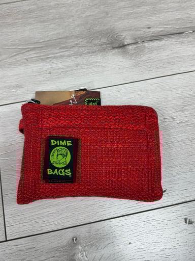 Preview pic of Dime bag padded pouch 8” red