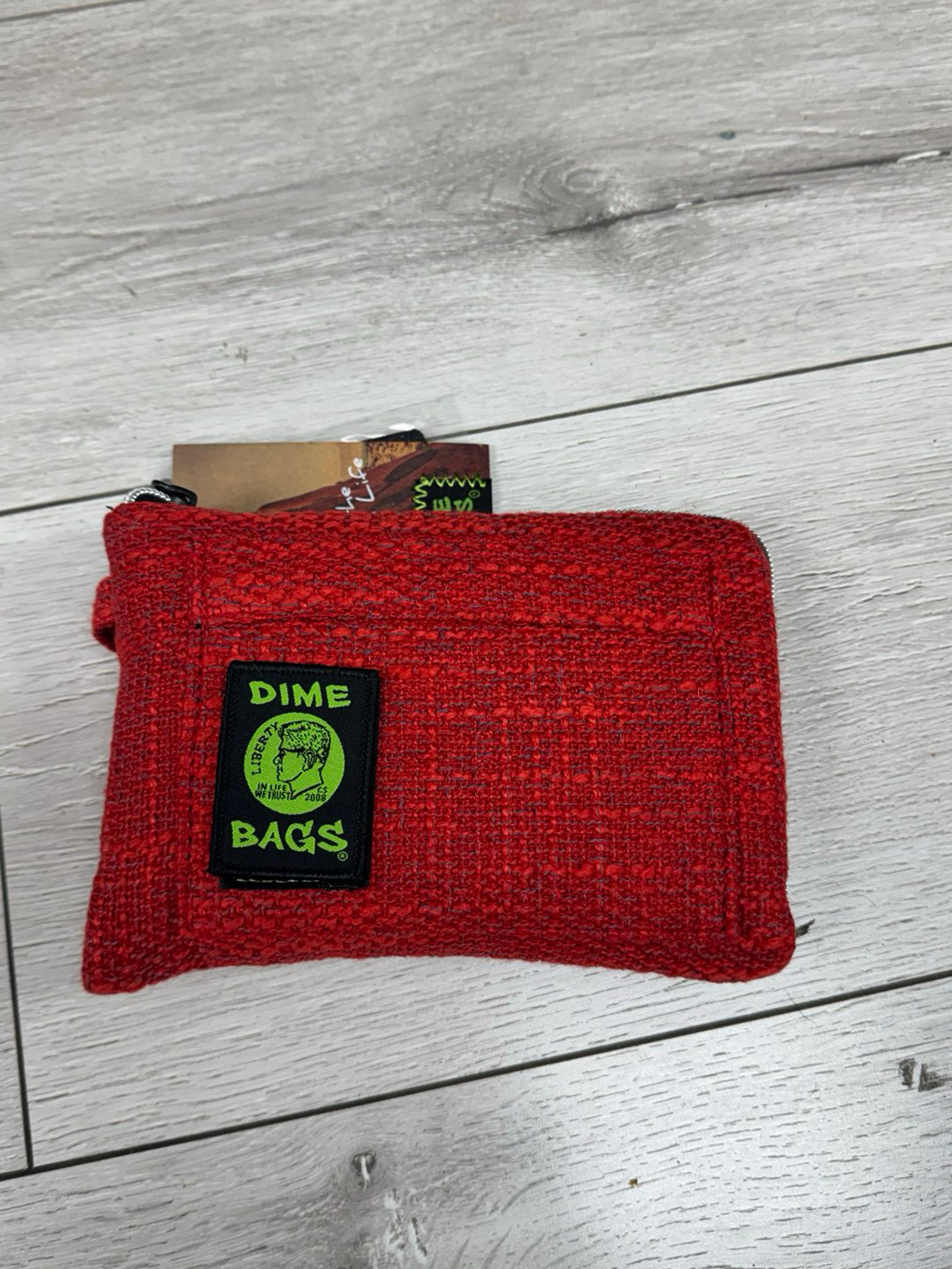 Preview pic of Dime bag padded pouch 8” red