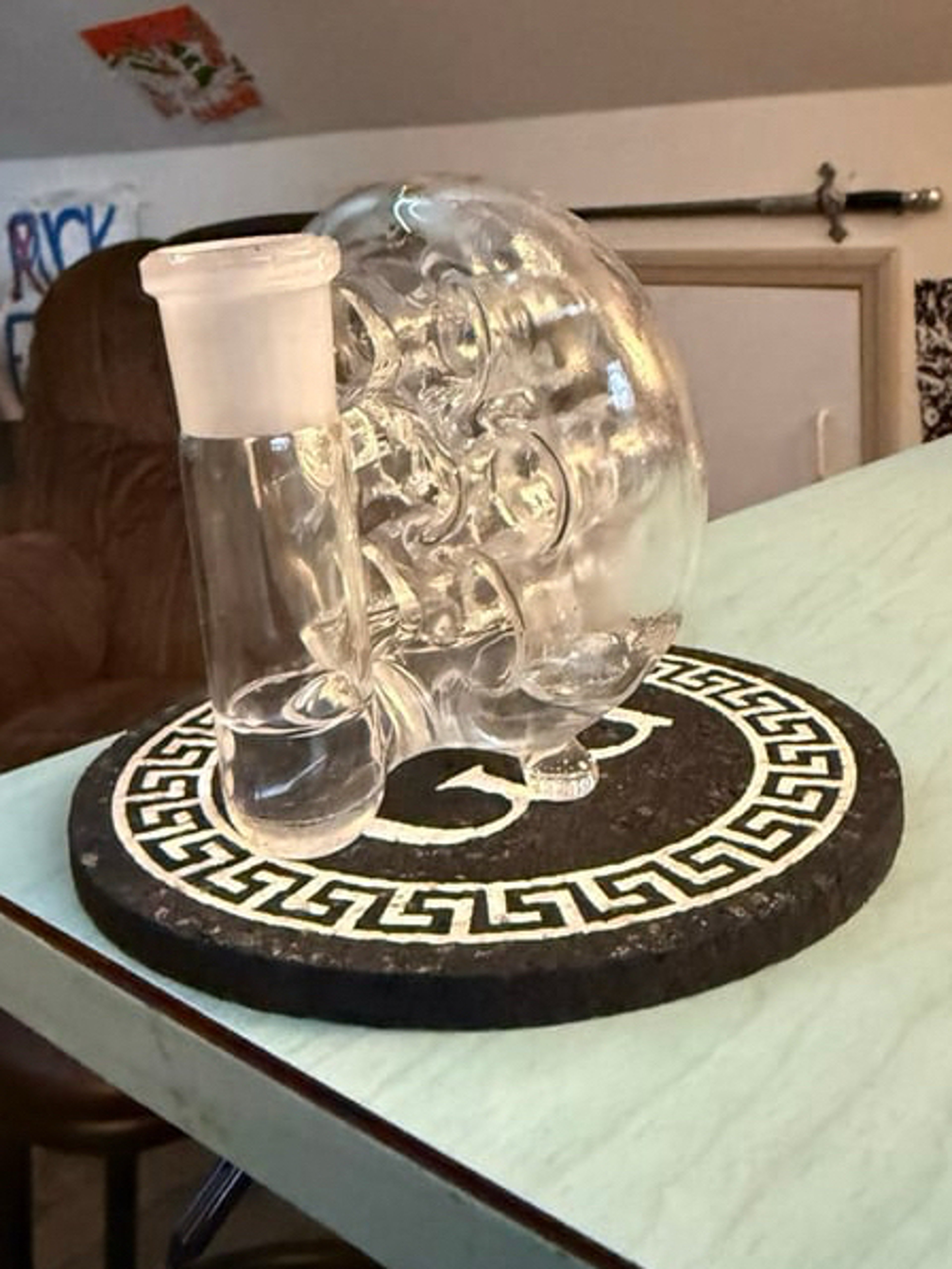 Preview pic of Greek glass Swiss ash catcher