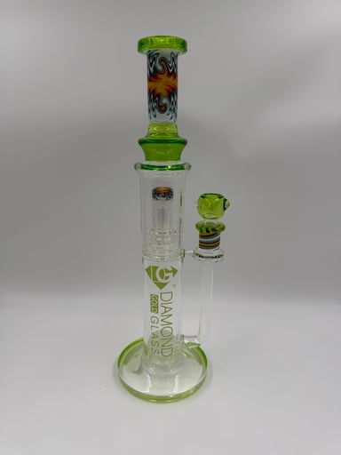 Preview pic of CLOSEOUT 50% Off Diamond Glass Straight Tube