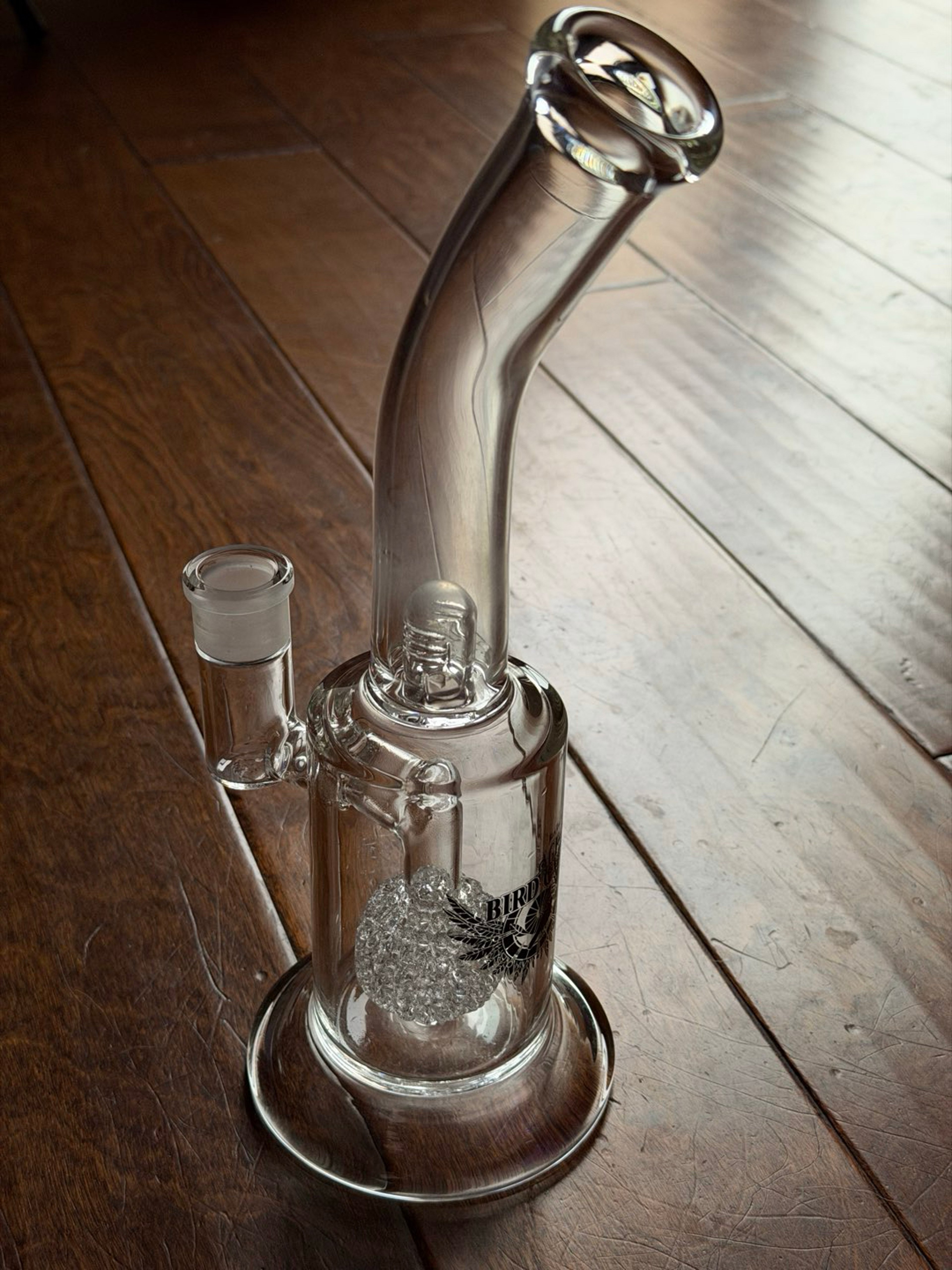 BLACK LEAF Bong 'Bird Cage' with net percolator 27 cm image 0