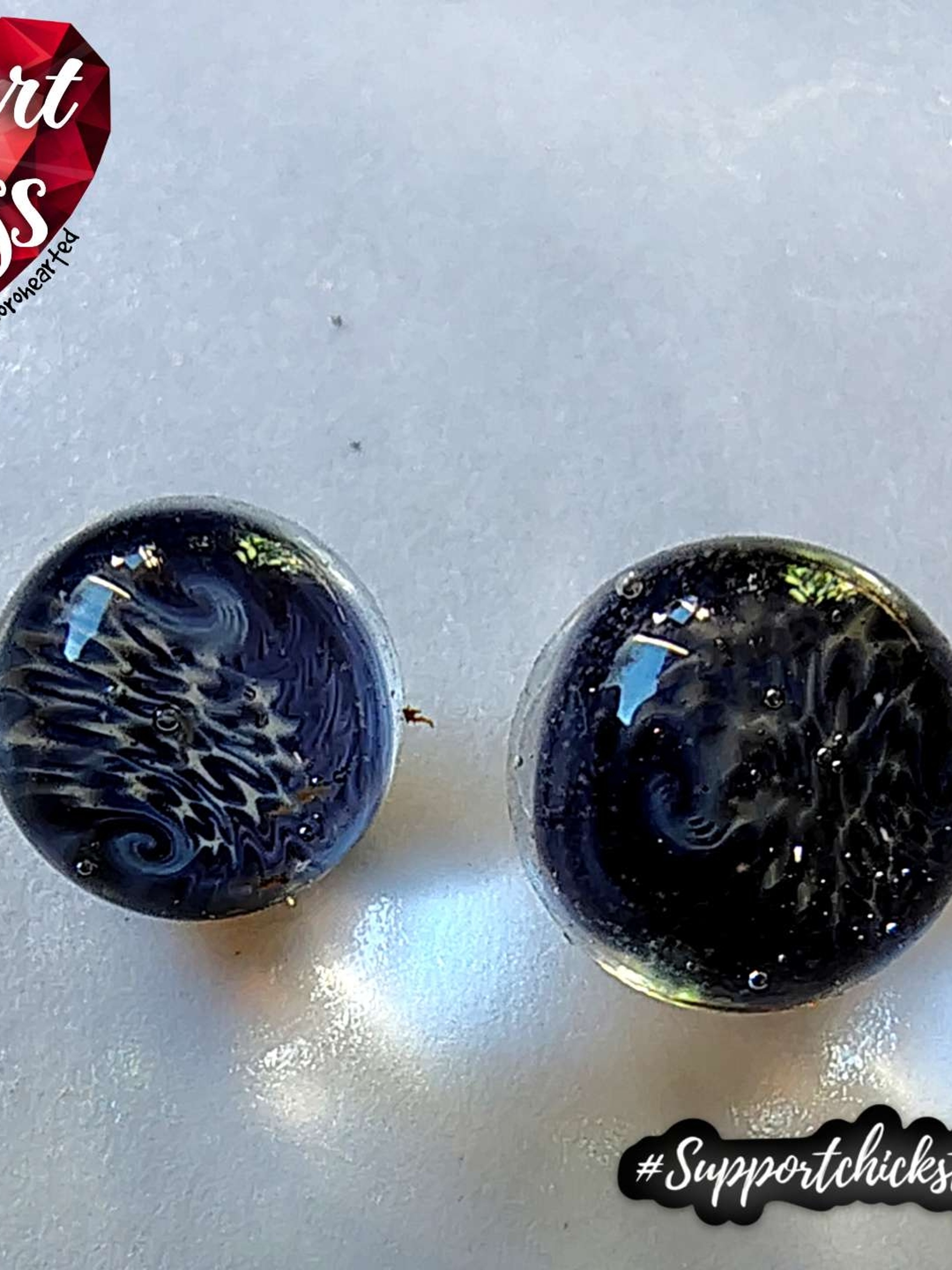 Wig wag Murrine pearl set by Heart of Glass image 0