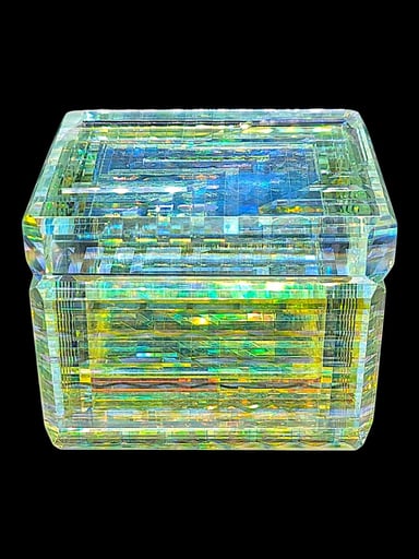 Preview pic of Boro Barto Dichroic Glass Jewelry Box
