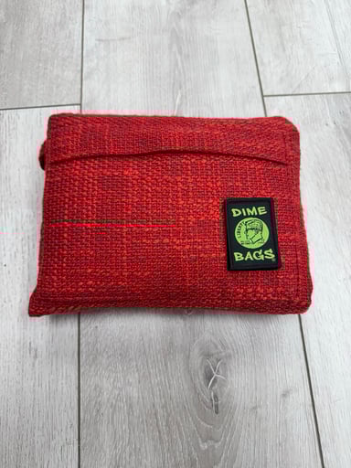 Preview pic of Dime bag padded pouch 10” red