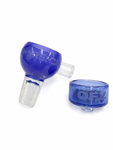 Preview pic of Mothership Glass Bucket with OFZ Cap Blue 14mm Male