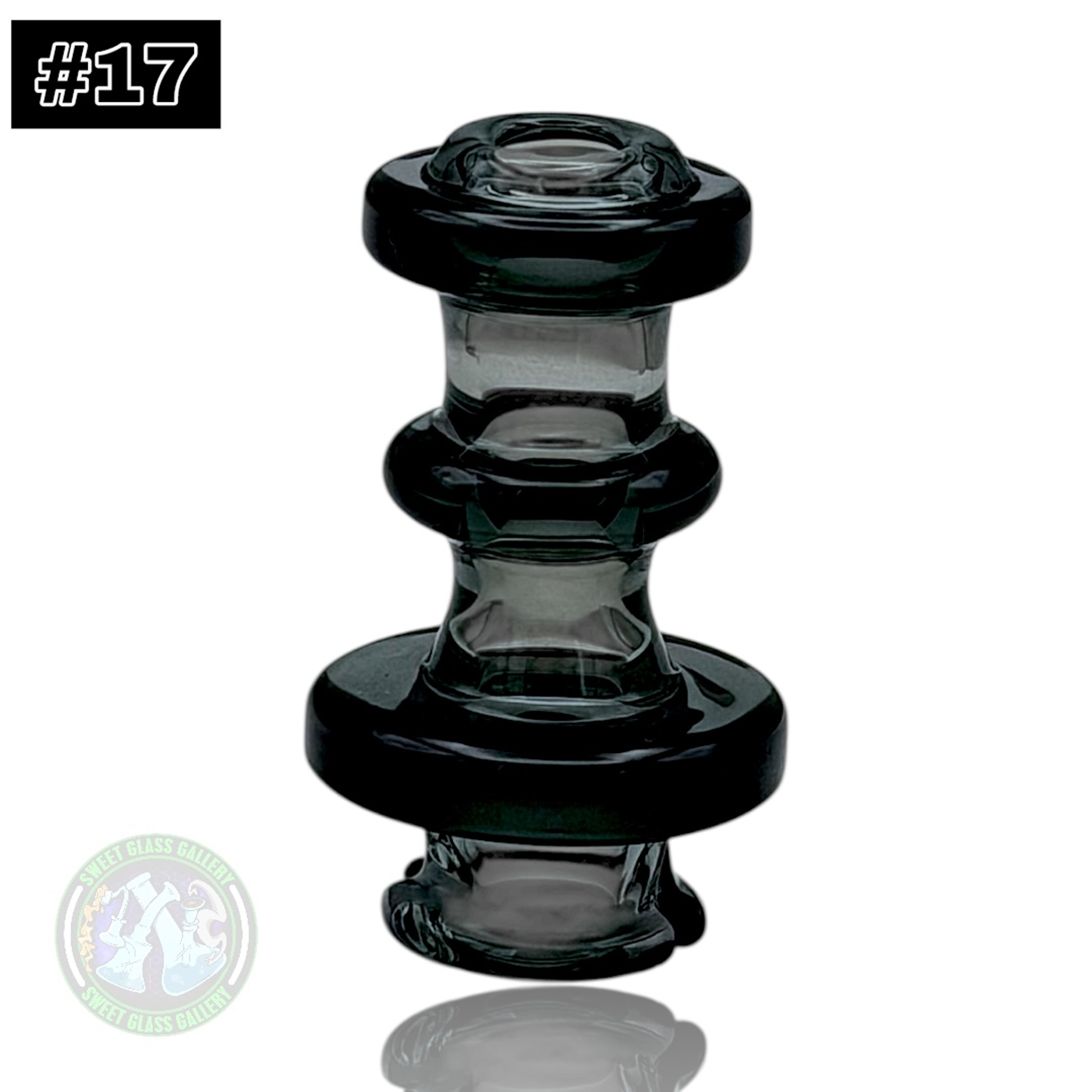 Preview pic of Rone Glass -Puffco Pivot Top #17 - Transparent Black