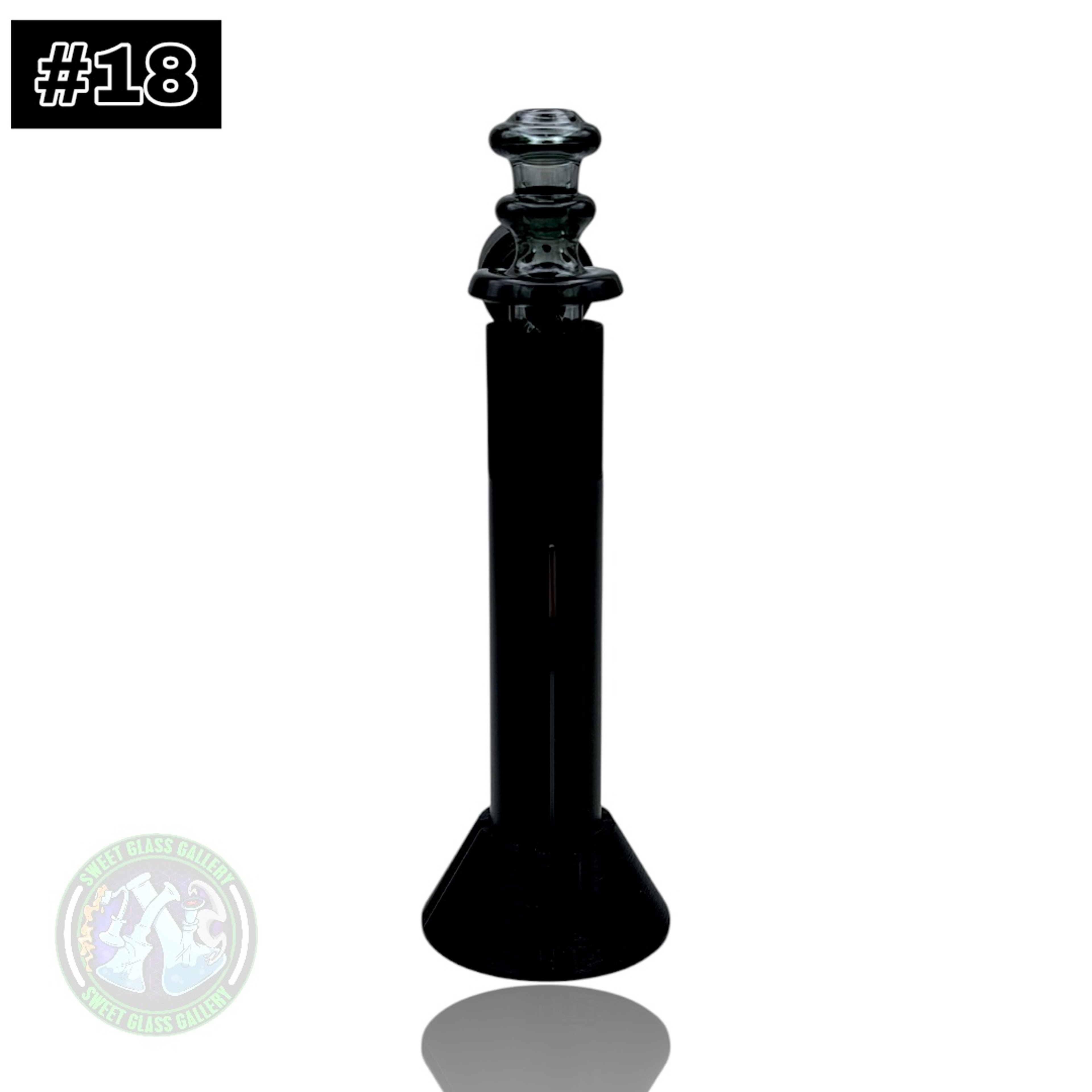 Preview pic of Rone Glass -Puffco Pivot Top #18 - Transparent Black