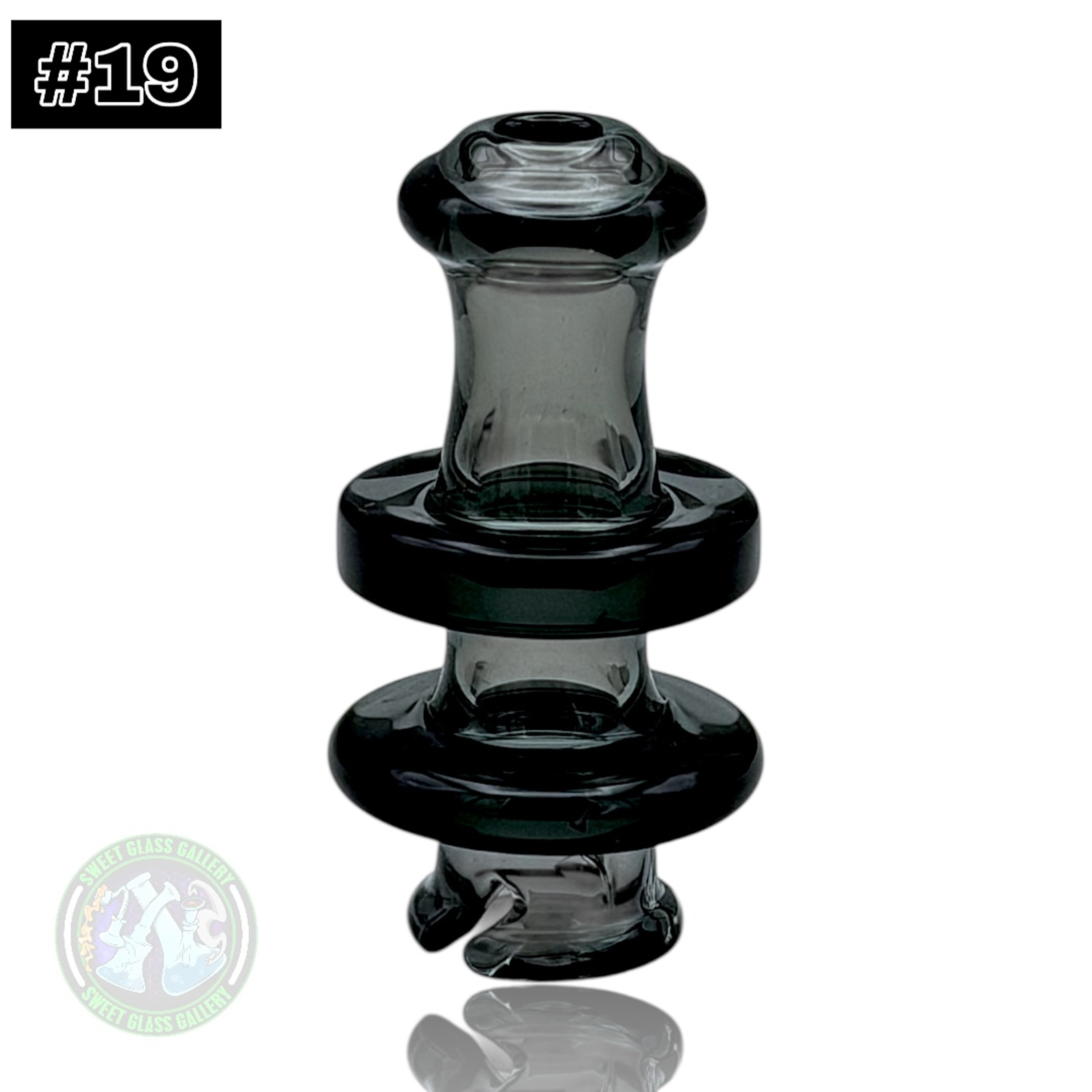 Preview pic of Rone Glass -Puffco Pivot Top #19 - Transparent Black