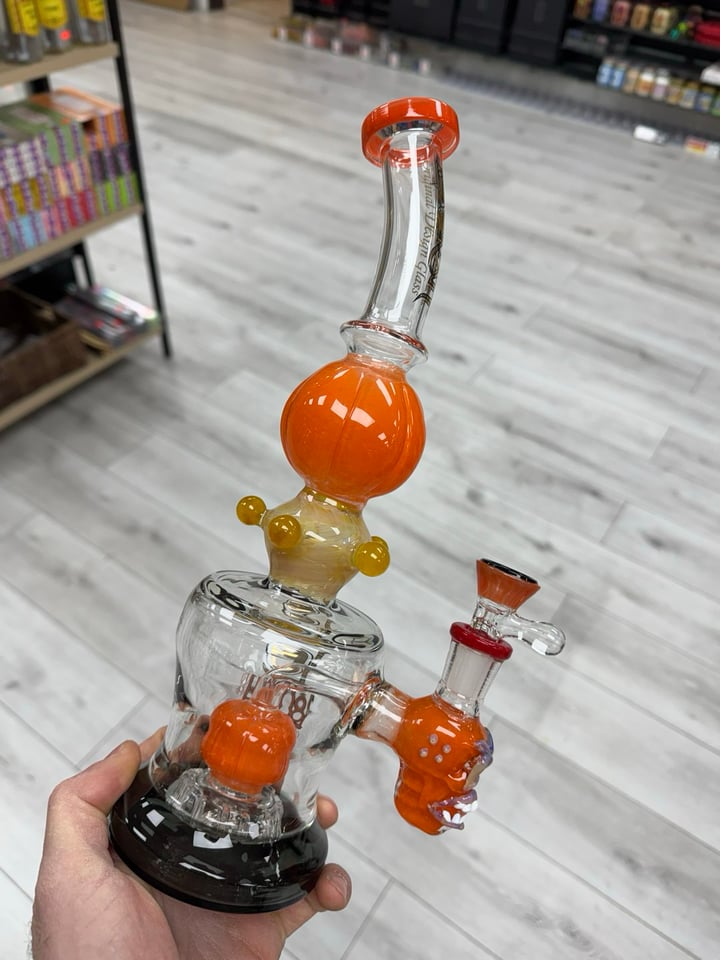 Lookah orange face rig 12” | Shop Dab Rigs on GlassPass