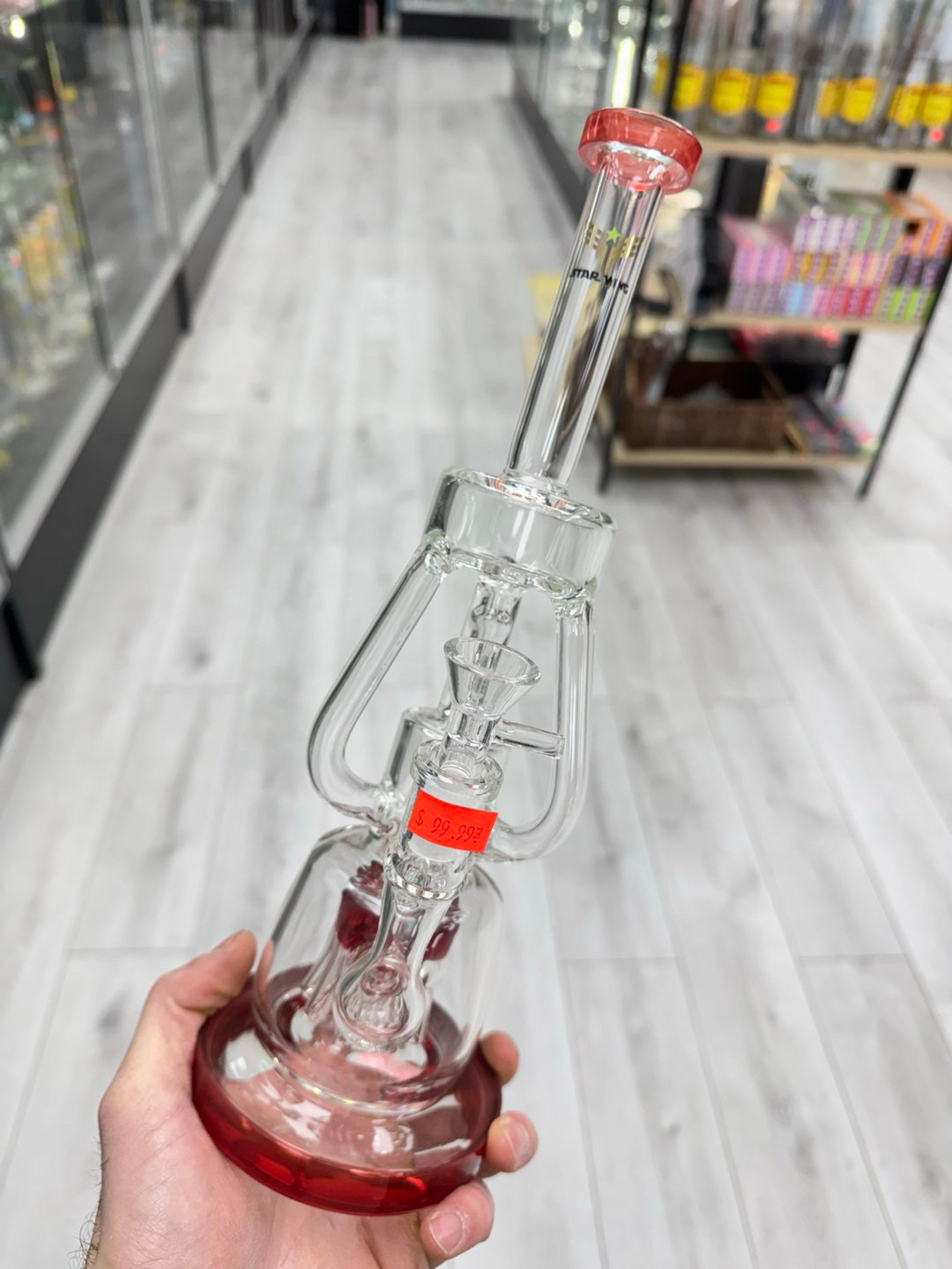 Star wing 3 uptake recycler 13” red image 0