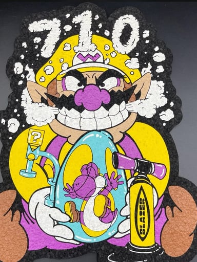 Preview pic of Hippie Hussle X Dark Mountain Cult X BTGB Wario 710 Moodmat