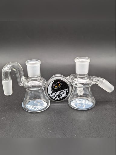 Preview pic of MIDNIGHT GLASS CLEAR DRY ASH CATCHER 14MM