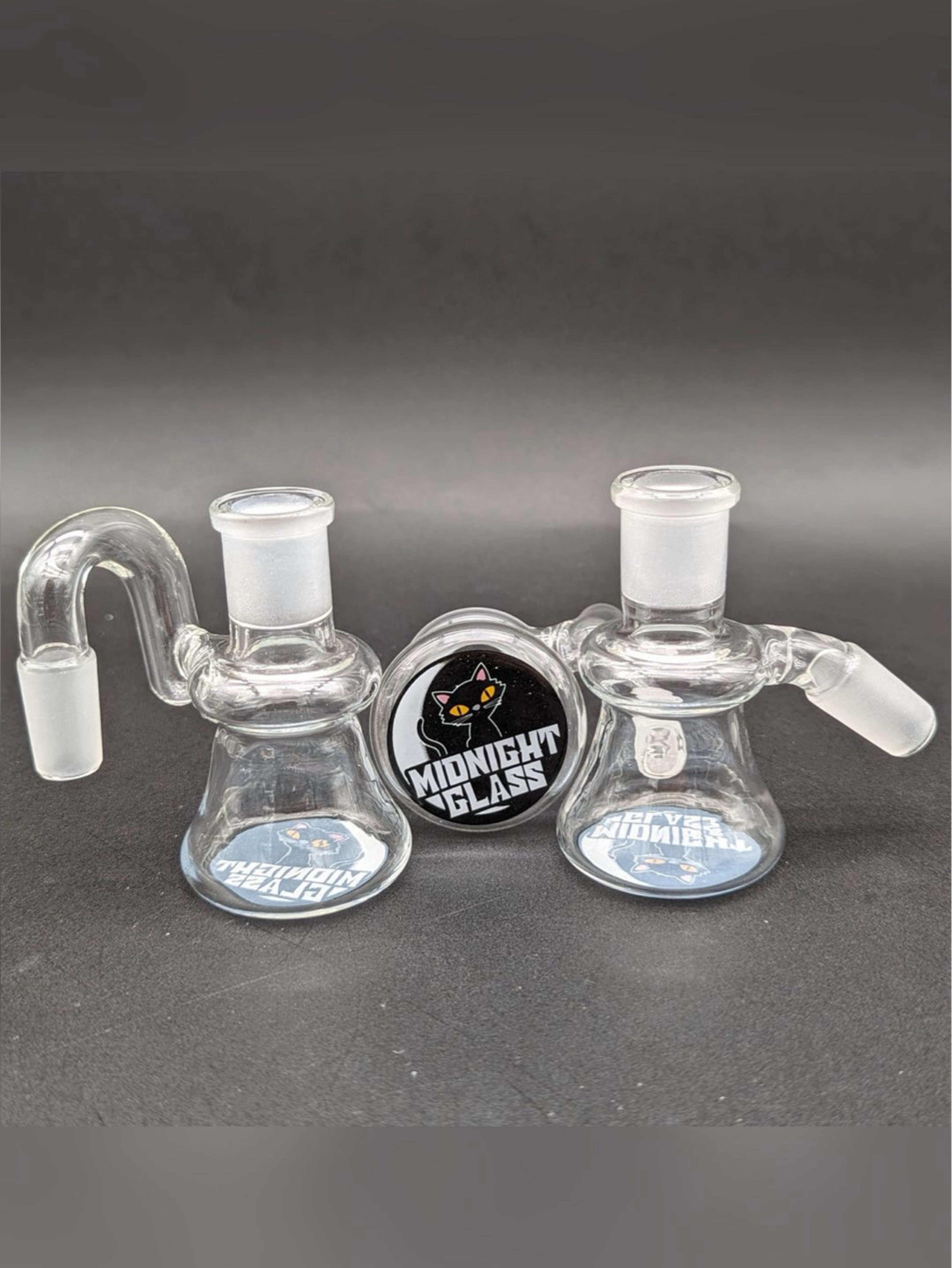 Preview pic of MIDNIGHT GLASS CLEAR DRY ASH CATCHER 14MM