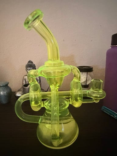 Preview pic of HI VIS GREEN TORNADO RECYCLER WITH DOUBLE DONUT FUNCTION 12-13 inches