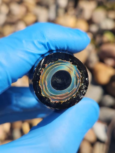 Preview pic of Lurch Glass Eyeball 👁 Millie End Cane Knuckle