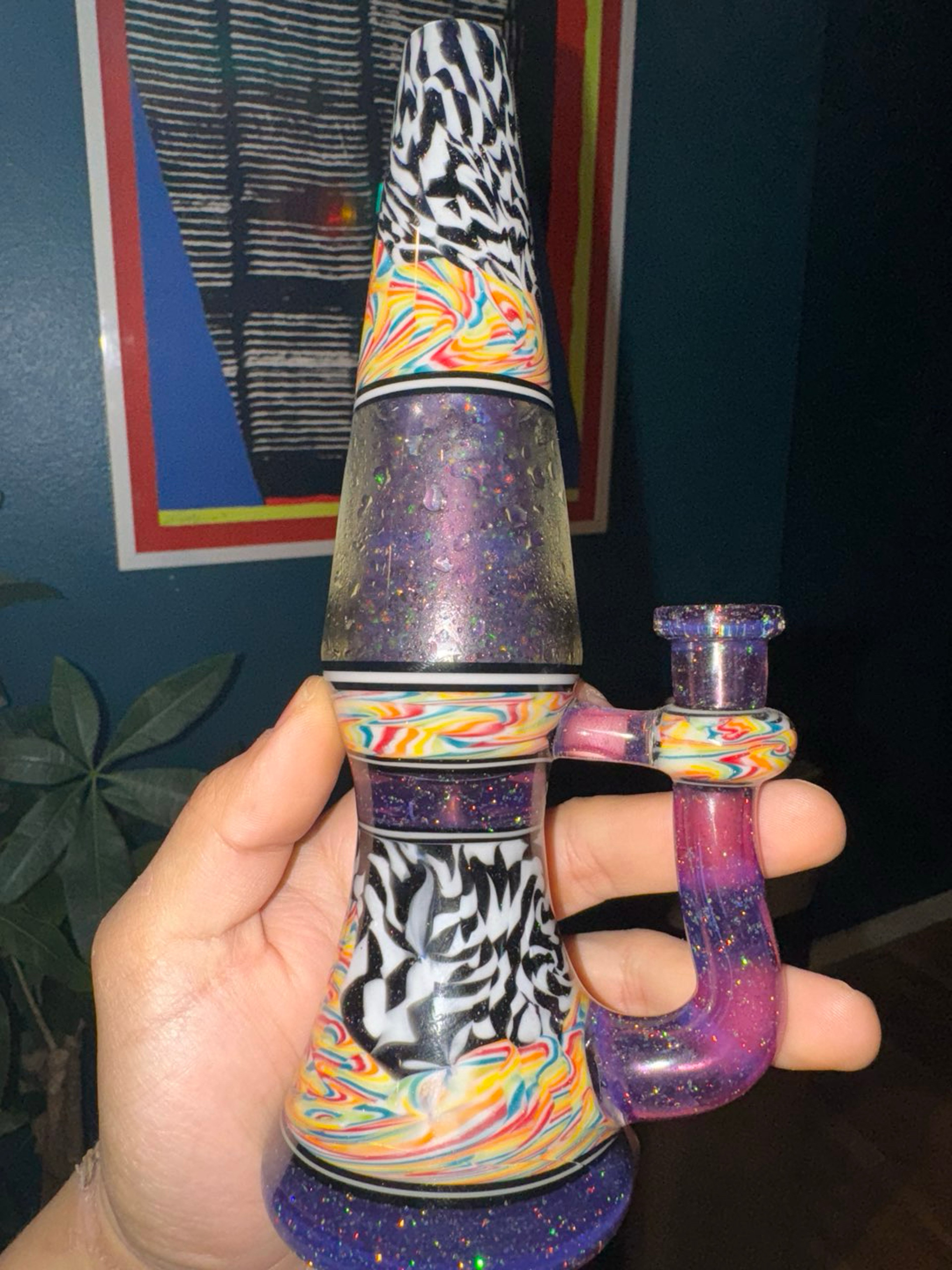 Preview pic of Used Bluegrass Glass Incycler Lamp(Has Stress Fracture)