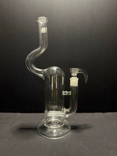 Preview pic of GREEK GLASS DUAL GRID NATTY NECK W/ OPAL