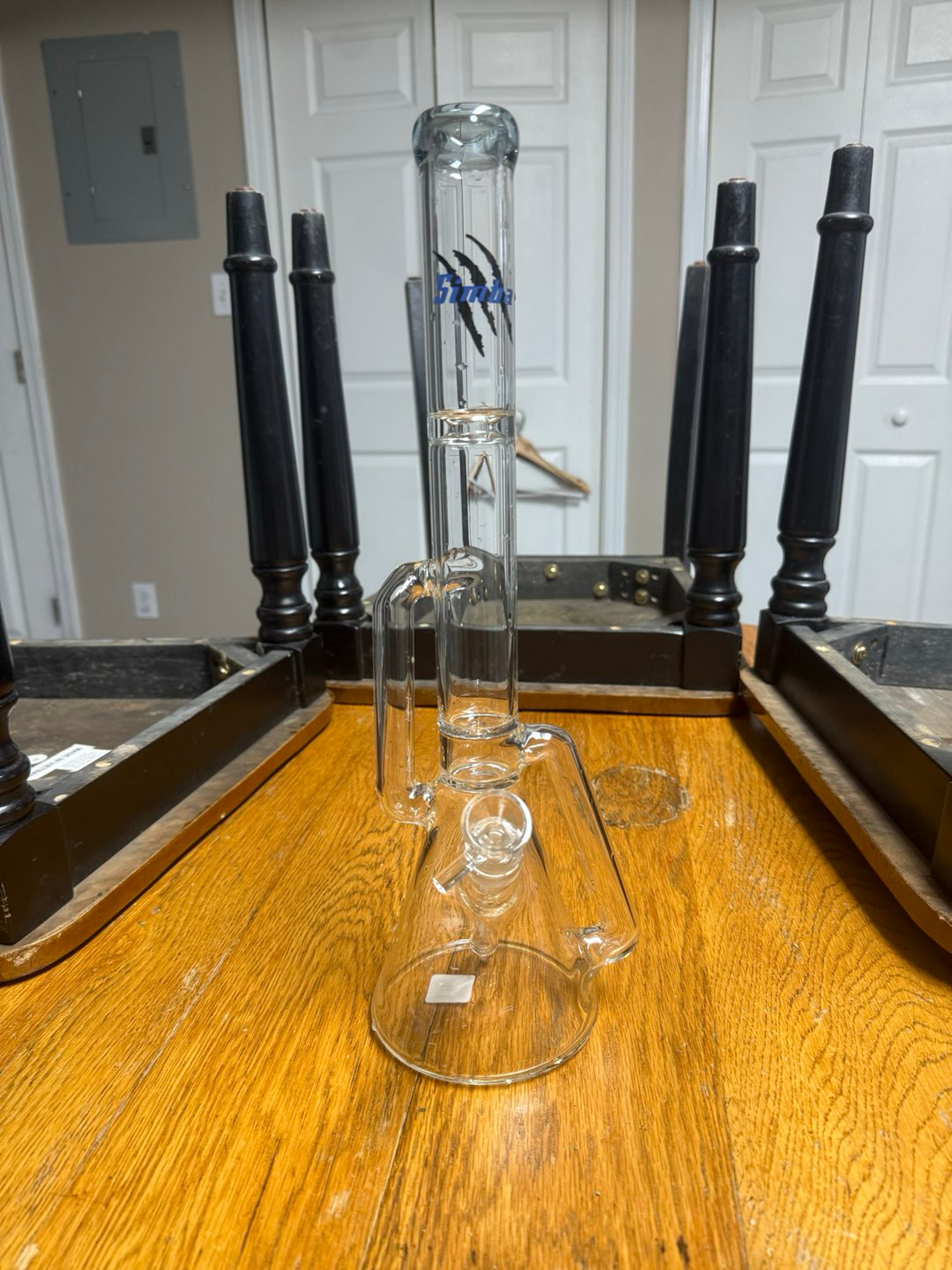 Simba Double Percolator Beaker Bong image 0