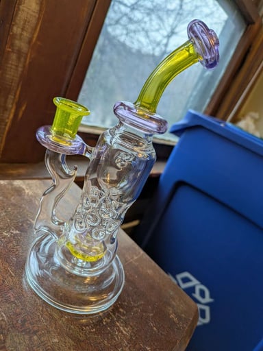 Preview pic of Pyroglyphics Tinko 14/90 in Lemon Drop and Transparent Purple