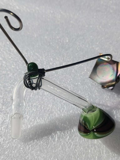 Preview pic of HMK Hashmaster Kutt 10mm 45 degree kutt curve titanium vapor swing