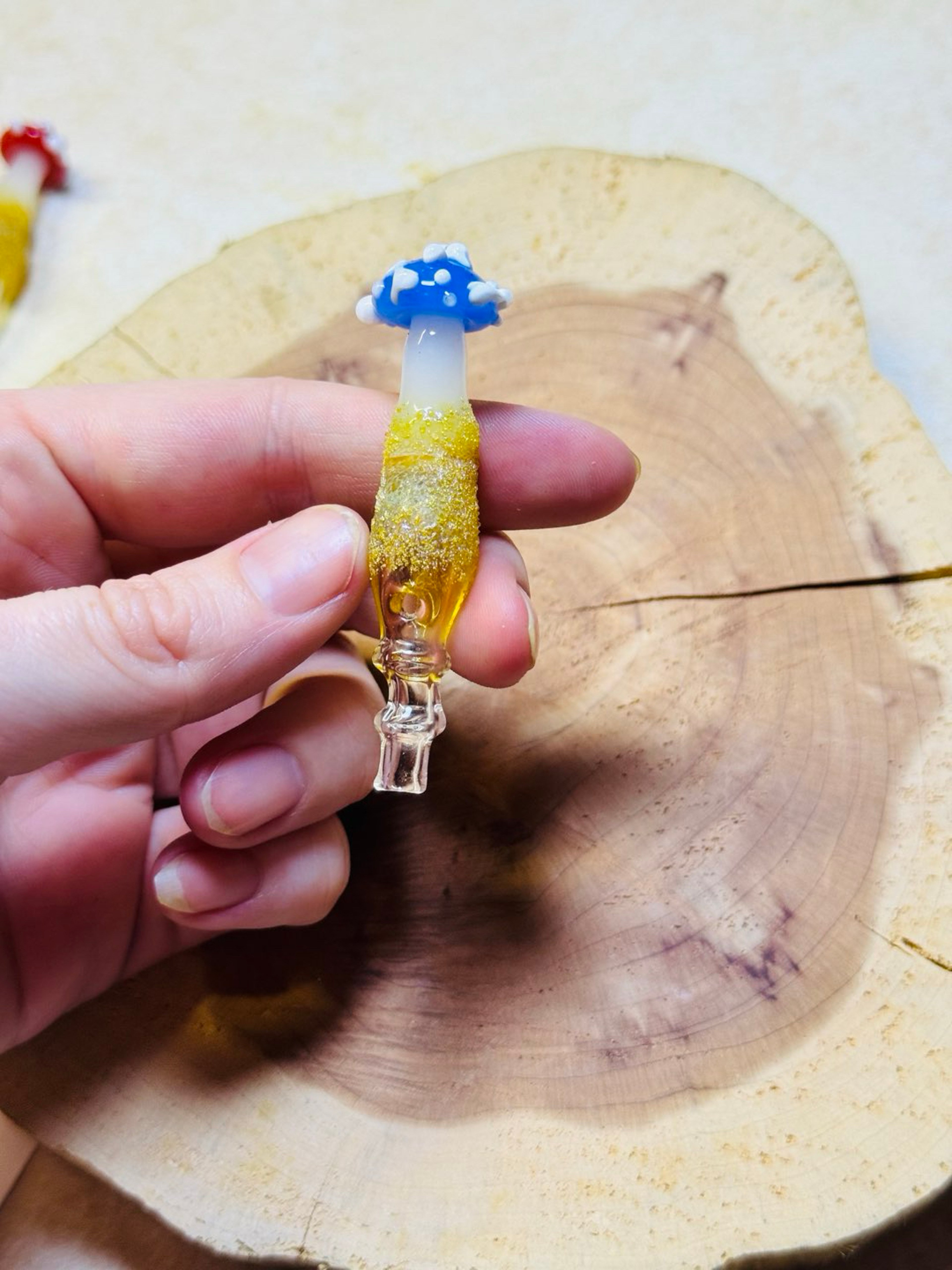 Preview pic of Blue mushroom joystick 3DXL - fits puffco peak pro