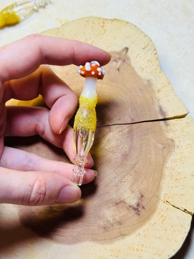 Preview pic of Orange mushroom joystick 3DXL - fits puffco peak pro