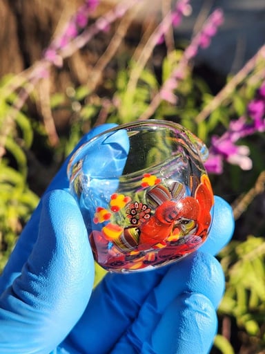 Preview pic of CHUNK glass Millie Dumper Dish with Dabber Rest