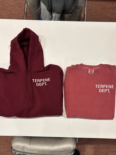 Preview pic of 2XL Terpene Department Maroon Shirt & Hoodie Combo