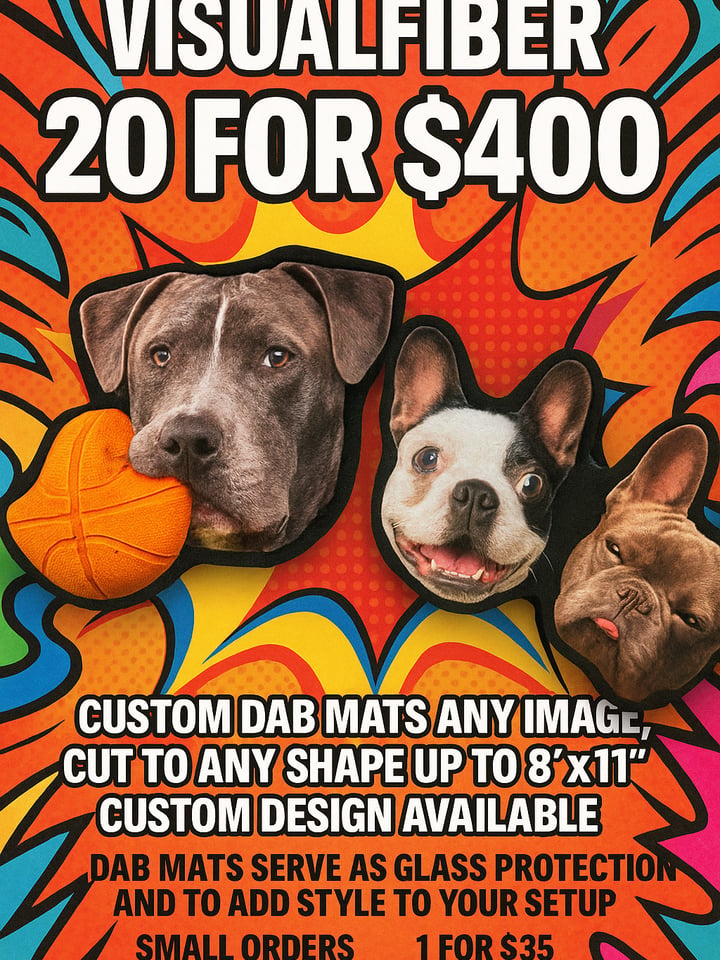 Custom order of mats | Shop Visual Fiber on GlassPass