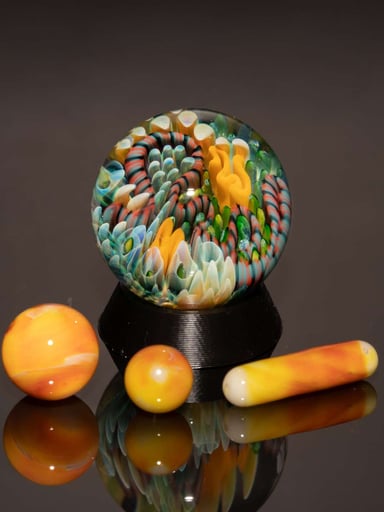 Preview pic of Coral Reef Marble Set | Four Piece Slurper Set