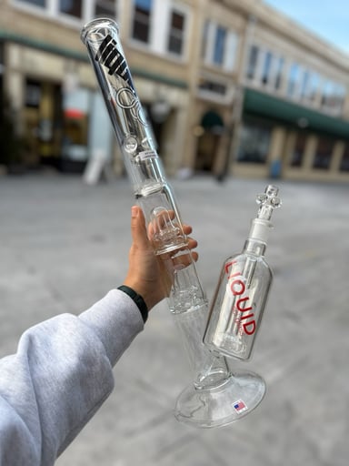 Preview pic of Liquid Sci-Glass 22.5” Triple Perc Bong + Ashcatcher