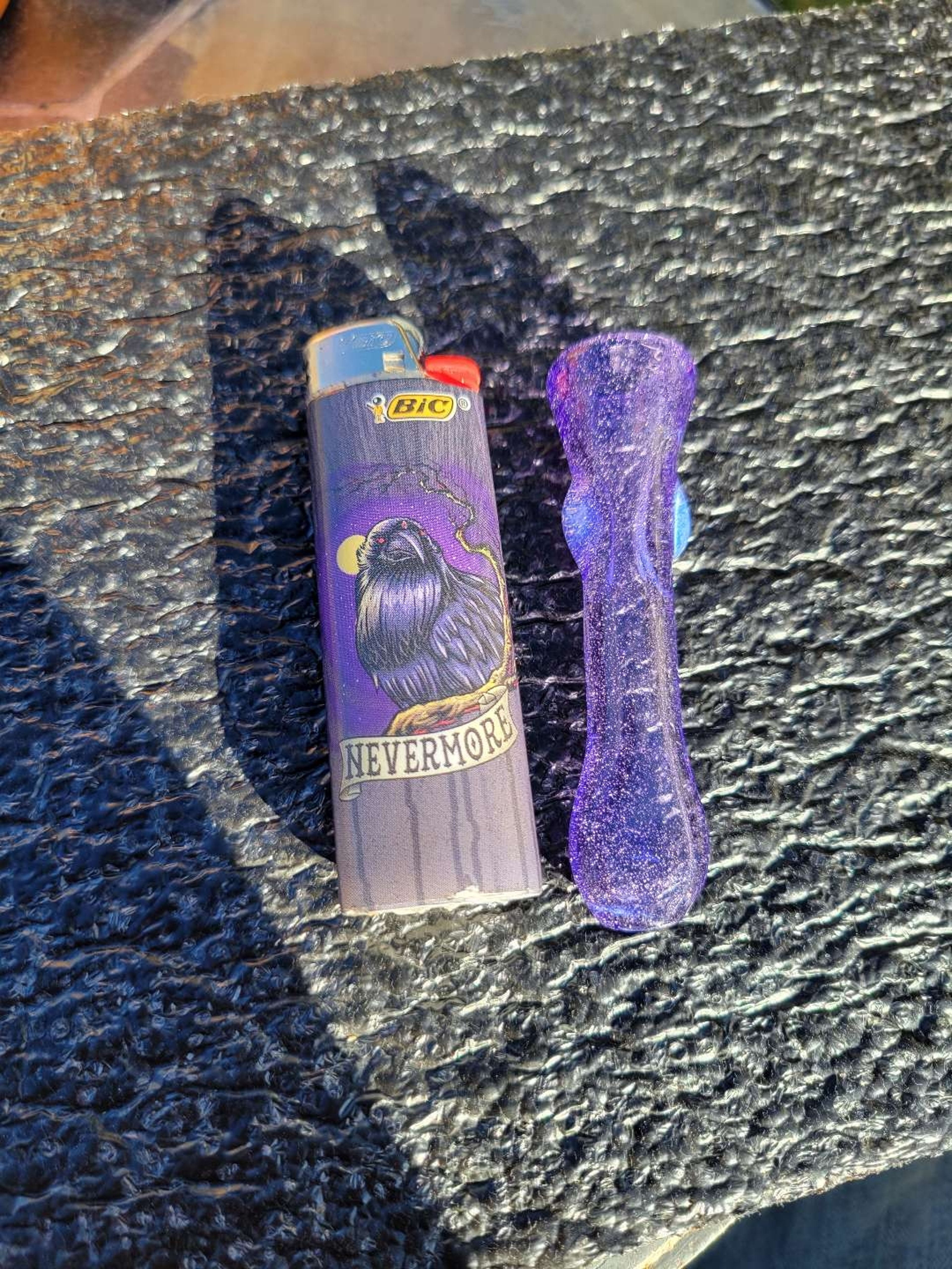Purple lollipop chillum secret white accents image 0