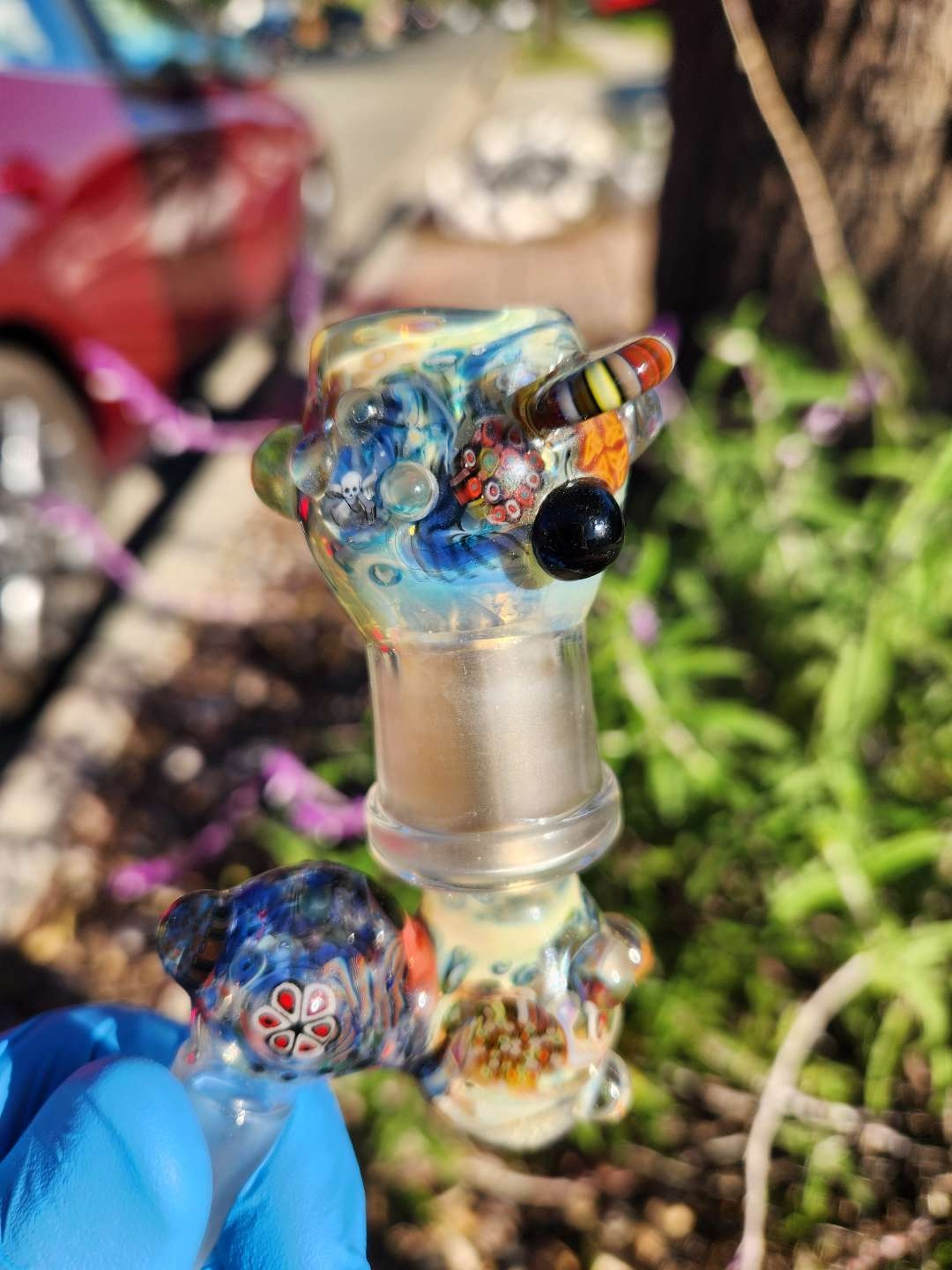 Preview pic of CHUNK glass OG Chaos Dome and Transition 14-2-18mm with TI 💅