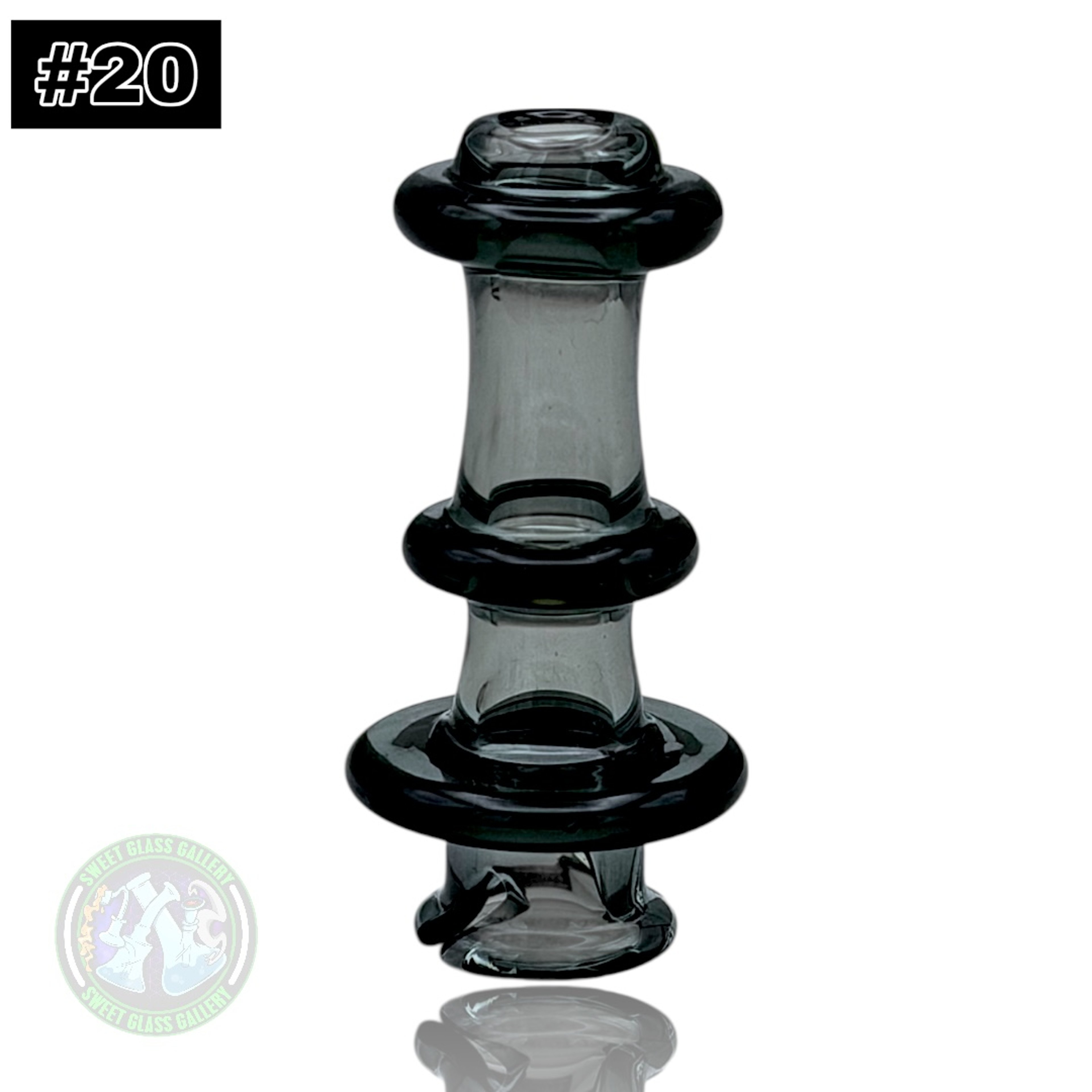 Preview pic of Rone Glass -Puffco Pivot Top #20 - Transparent Black