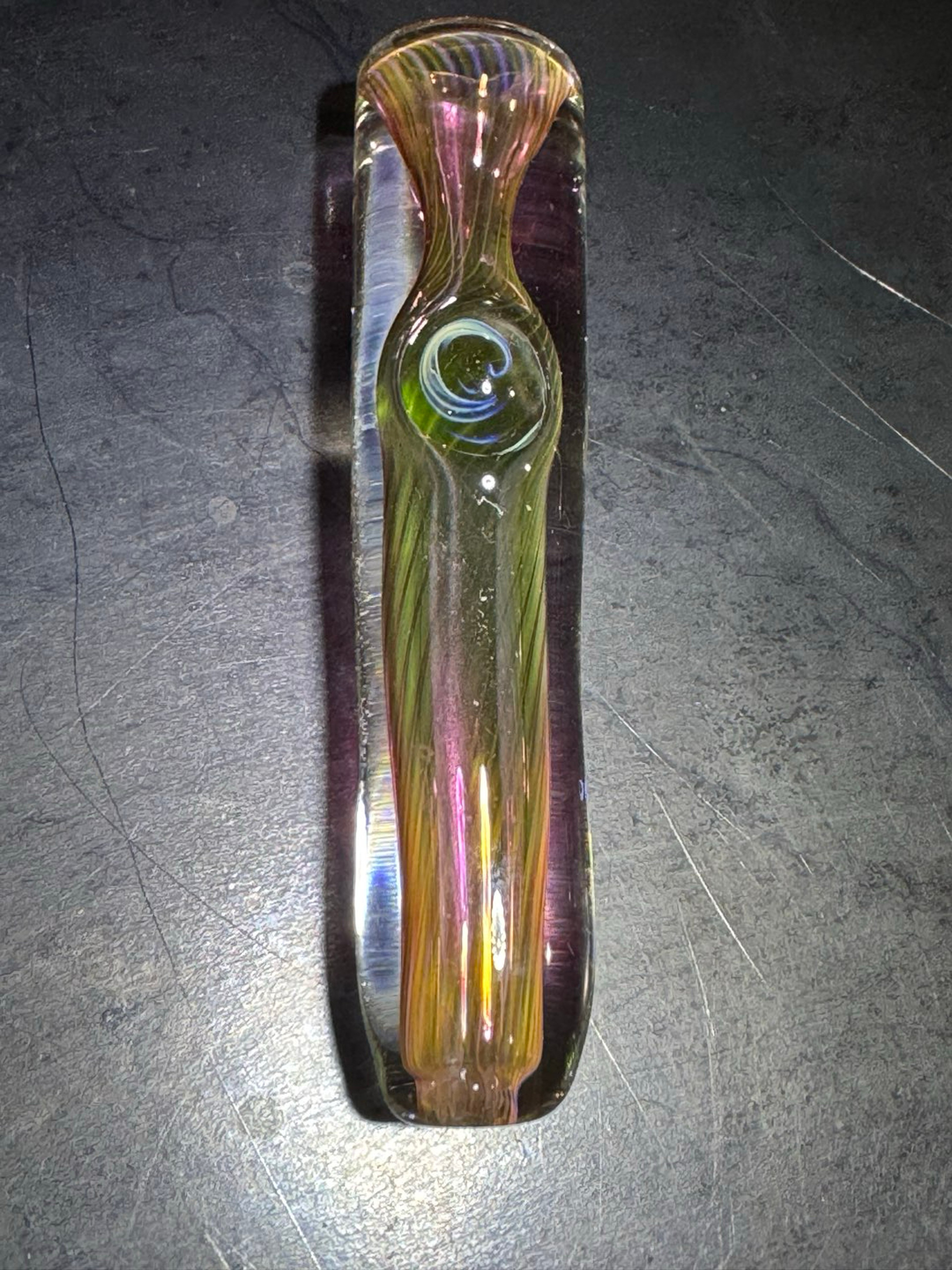 1 hitter chillum gold/silver fume iso image 0