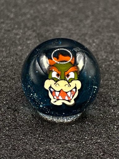 Preview pic of Bowser aka King Koopa Marble Top by Keys Glass