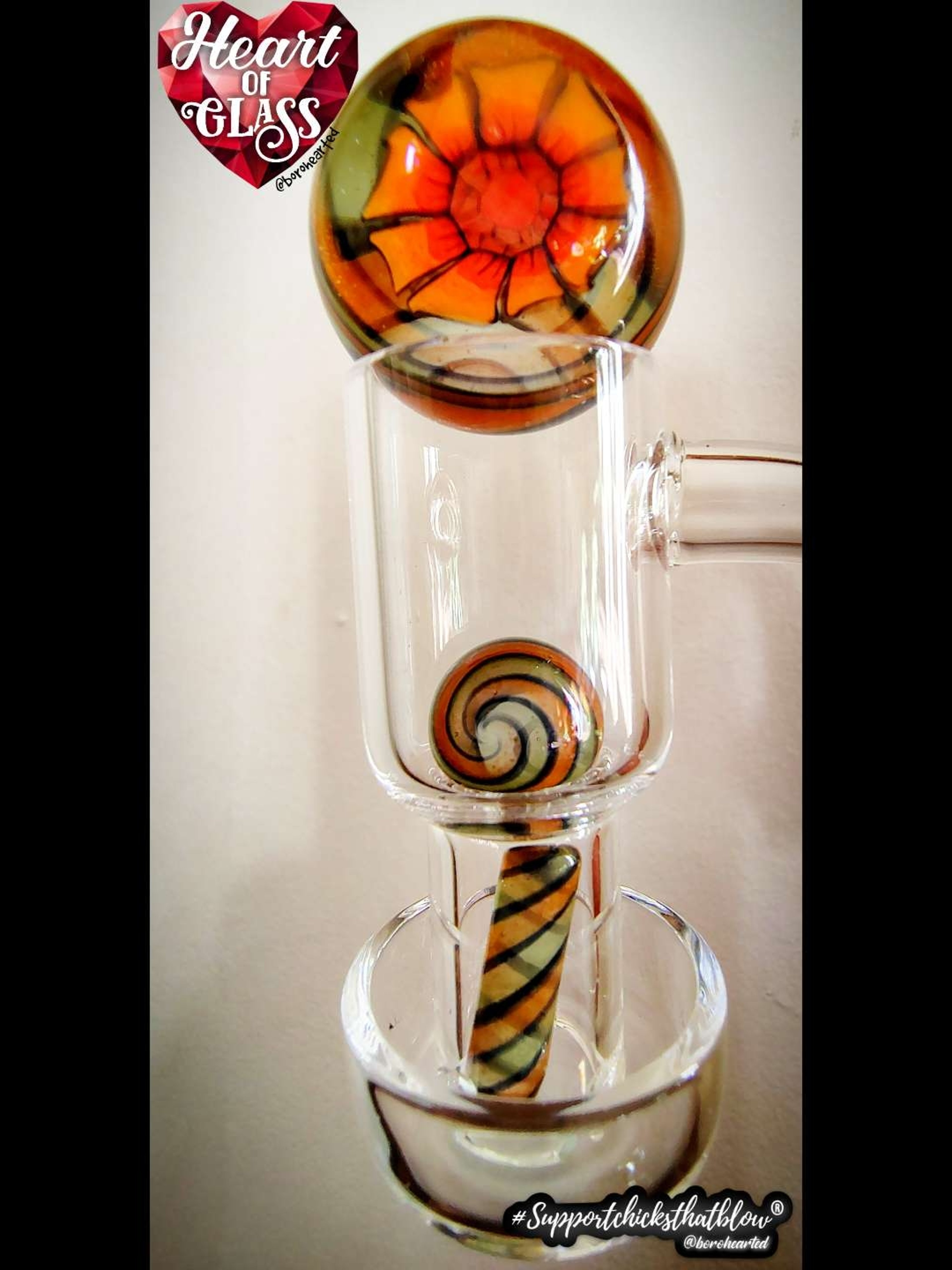 Orange flower murrine slurper set image 0