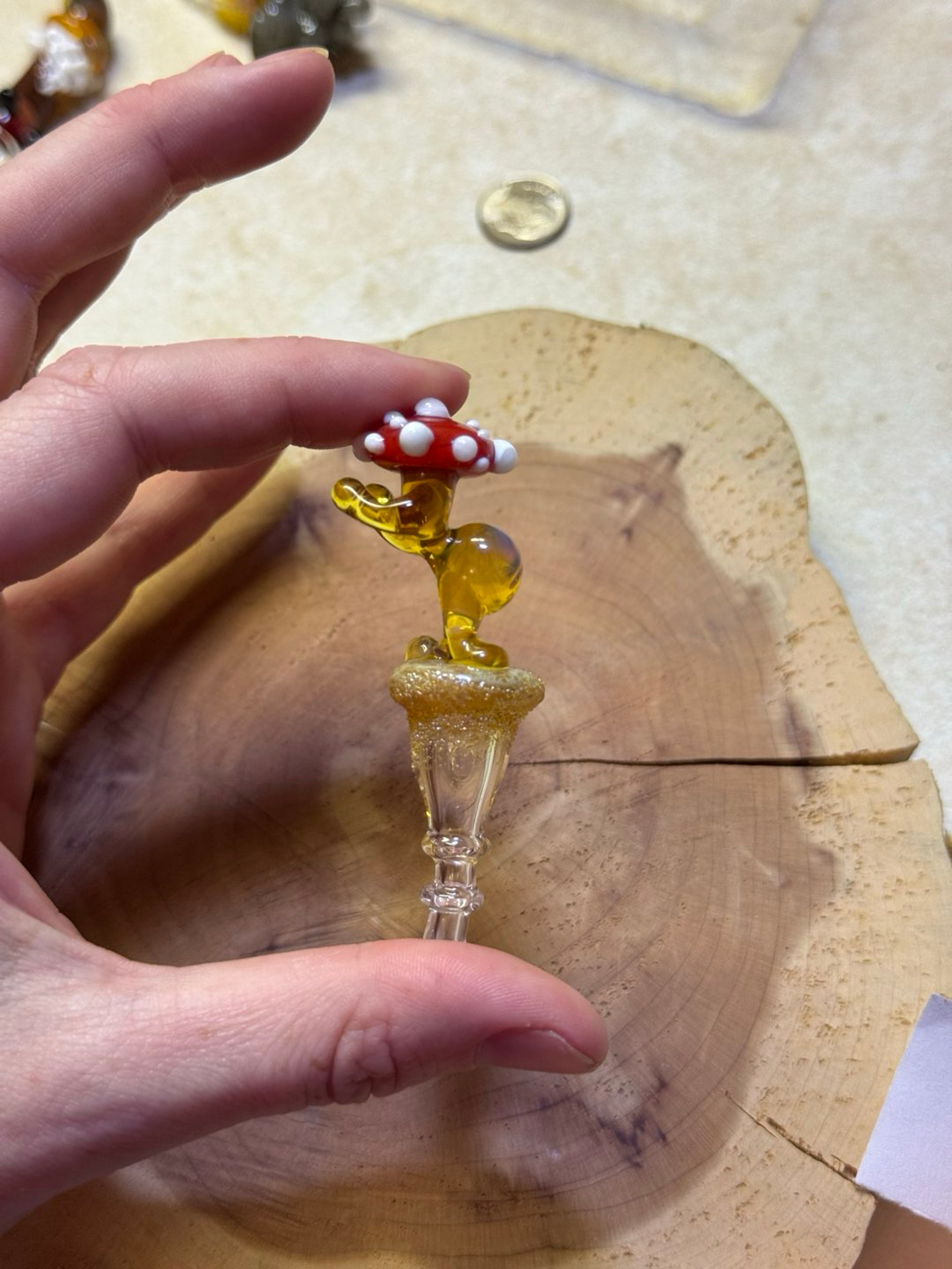 Preview pic of Ns yellow dancing funguy joystick - 3DXL fits puffco peak pro