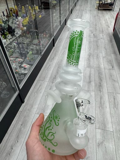 Preview pic of Biigo glass mini 10” sand blasted beaker