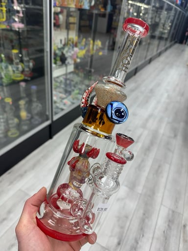 Preview pic of Lookah daemon 14” rig red