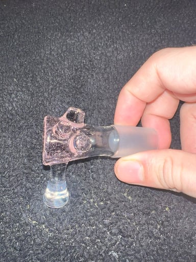 Preview pic of Selko glass rose quartz 18mm slide
