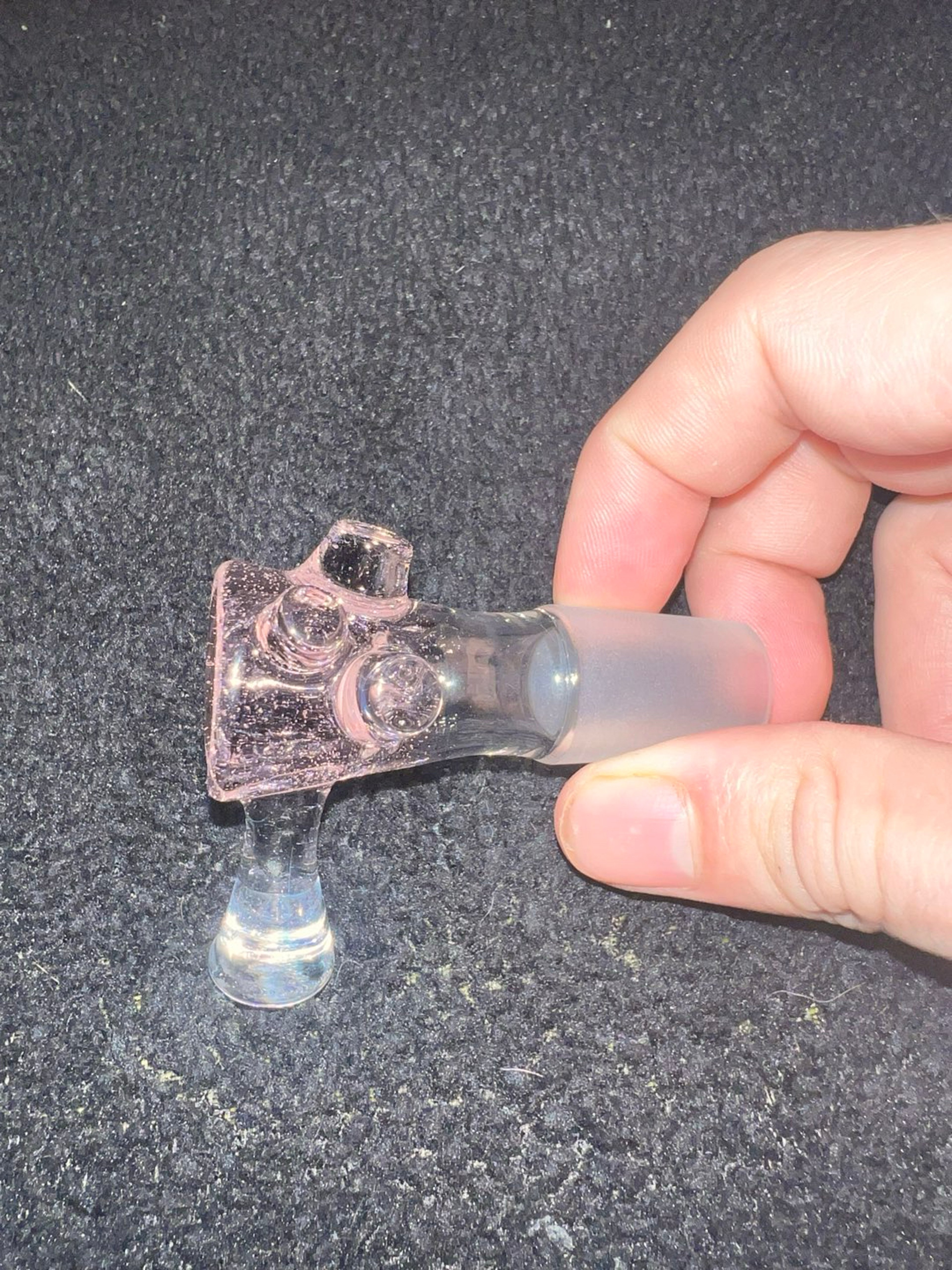 Selko glass rose quartz 18mm slide image 0