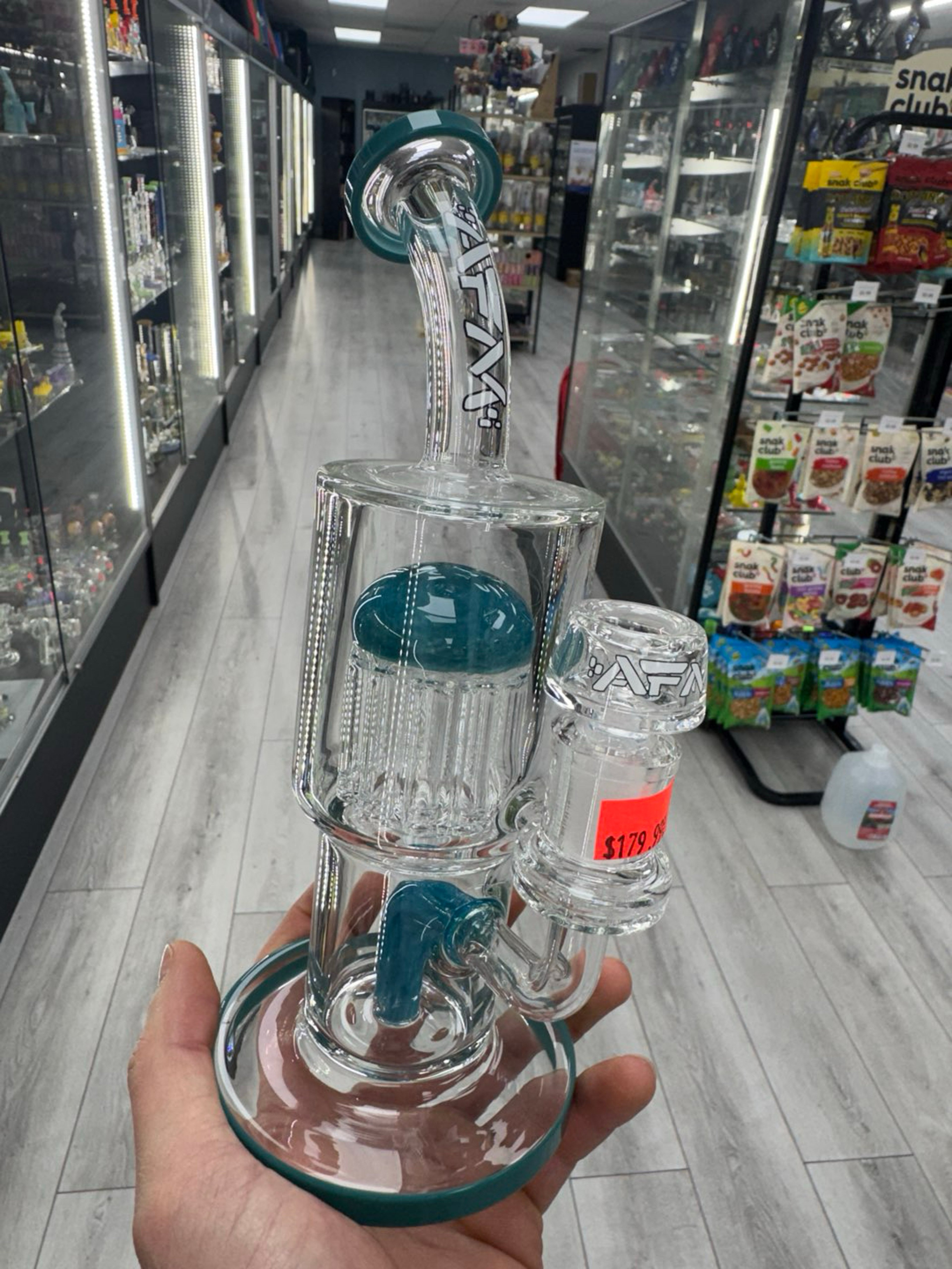 Alien flower monkey double perc rig teal image 0