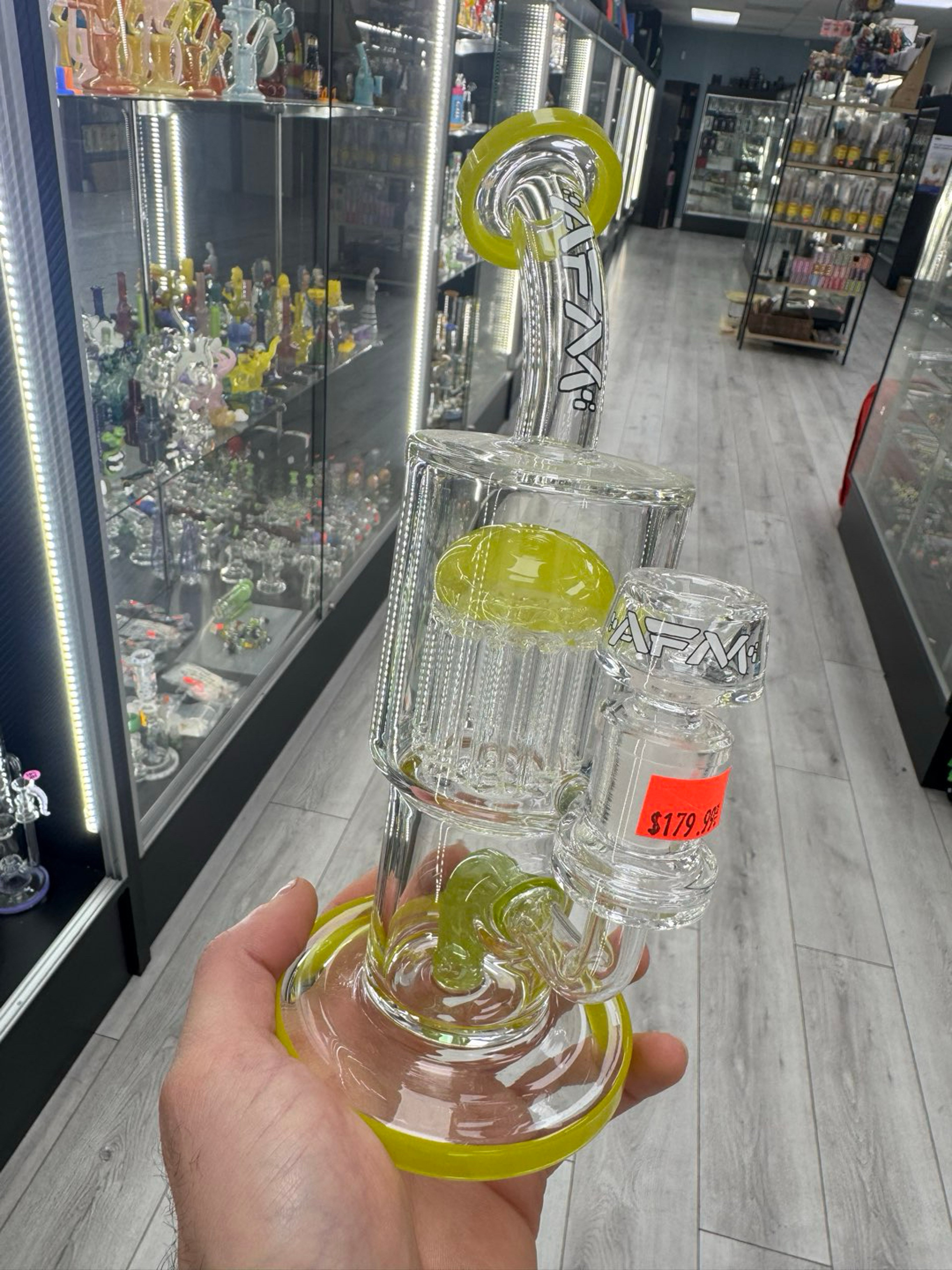 Alien flower monkey double perc rig light yellow image 0