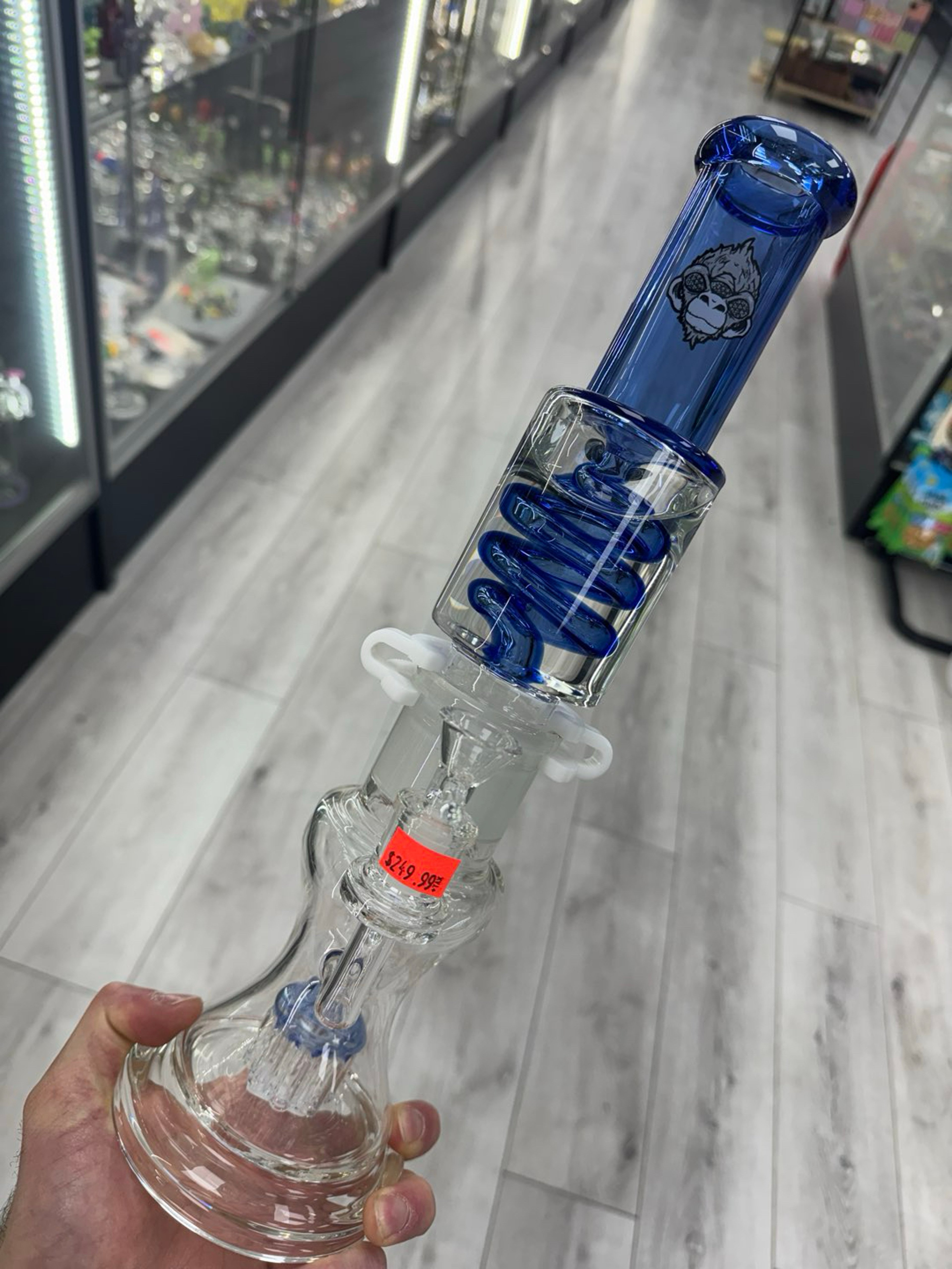 Preview pic of Alien flower monkey freezable water pipe 15”